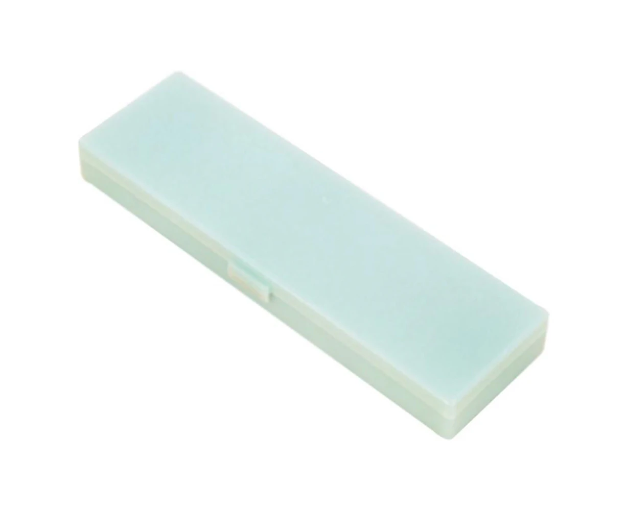 Transparent Plastic Cute Pencil Case Pen Container School Stationery Supplies - Green