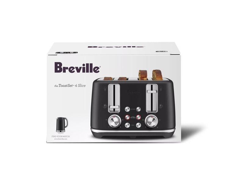 Breville The ToastSet 4 Slice Toaster - Grey LTA842LGY