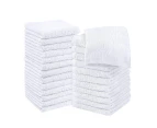 20PCS 30x30cm 40G Plain Towels Coths Budget Face Washer Wipe Cotton Washclothes