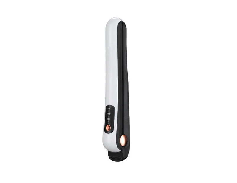 USB Rechargeable Curling Iron Wireless Direct-Curling Dual-Purpose three-Speed Temperature Regulating Hair Straightener Women - Black