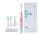 For Adults Smart Electric Toothbrush Powerful Ultrasonic Sonic Tooth Brush Rechargeable Electronic Travel Box - Green