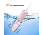 300ML Oral Irrigator Portable Dental Water Flosser Water Jet Toothpick Waterproof USB Rechargeable 3 Modes Teeth Cleaner - Pink