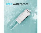 Portable Pull-out Oral Irrigator Dental Water Jet 6 Mode Water Flosser for Teeth Rechargeable 180ML Water Tank Waterproof 4 Tips - Orange