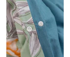 Dreamaker Cotton Reversible Quilt Cover Set - Paradise Floral