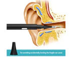 3.9mm Ear Cleaner Endoscope Ear pick WiFi Otoscope HD 1080P Wireless Ear 5-Axis Gyroscope Ear wax Removal Tool ear wax cleaner - Black