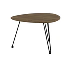 CORWIN Oval Coffee Table 67cm - Walnut
