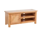 vidaXL TV Cabinet 103 x 36 x 46 cm Solid Oak Wood