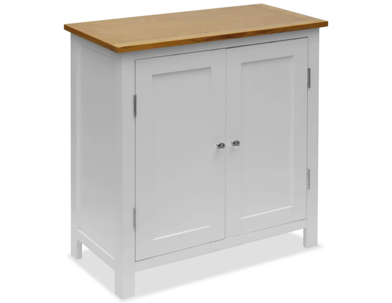 vidaXL Cupboard 70x35x75 cm Solid Oak Wood