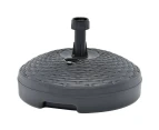 vidaXL Umbrella Base Sand/Water Filled 20 L Anthracite Plastic Rattan