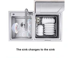 Mini USB Dishwasher Multifunction Portable & Countertop Smart Dishwashers for Dishes, Vegetable Fruit Washing
