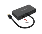 Ugreen 3-in-1 Mini Displayport(DP) To HDMI & VGA & DVI Converter Black 1080p
