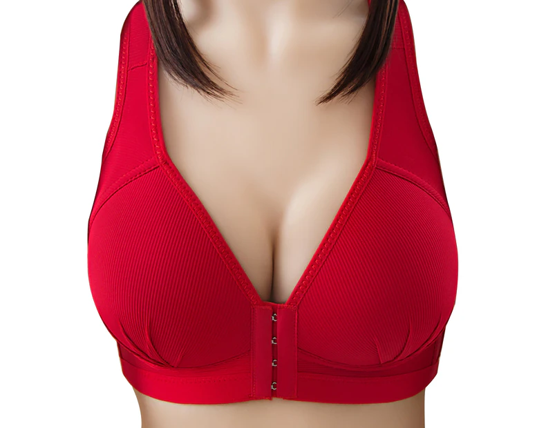 Nirvana Women Push Up Soft Bra Front Closure Solid Color Brassiere