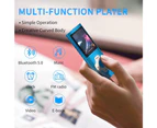 Mp3 Player,Music Player With A 32 Gb Memory Card Portable Digital Music Player,Blue