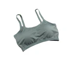 Nirvana Women Breathable Stretch Push Up Brassiere Sport Bra Running Vest Underwear-Gray