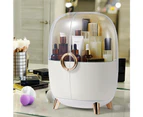 Furb Makeup Case Portable Cosmetic Organiser Storage Boxes Jewellery Box Holder Beauty Stand White