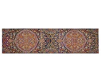 Broadway Rug Company Museum Durable Kaleidoscope Runner Rug - Multi/Rust