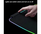RGB LED Non-Slip Luminous Gaming Mouse Pad/Computer Mat for PC Keyboard - Small