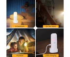 USB Rechargeable Indoor Motion Sensor SOS LED Night Light - White