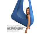 Kids Therapy Swing, Yoga Cuddle Sensory Hanging Elastic Hammock - Small- Red + Holder