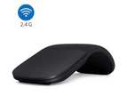 2.4G Wireless Ergonomic Folding Battery-Operated Laptop and PC Mouse - White