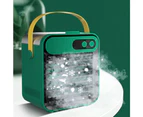 USB Rechargeable Portable Cooling Fan Mini Desktop Air Cooler - Green