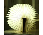USB Rechargeable 3D Creative Foldable LED Book Night Light - Small- Dark