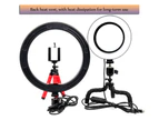 26cm Dimmable LED Selfie Ring Light with Tripod - 1 Black + 1 Blue