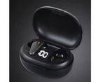 TWS Bluetooth 5.0 Binaural Wireless Sports Earbud with Mic- USB Interface - Black