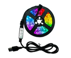 5v USB Interface RGB LED Strip Room Light with 3 Key Controller - 5 Meter