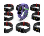 Children's Fitness Tracker Monitor Smartwatch and Bracelet-USB Rechargeable - Purple