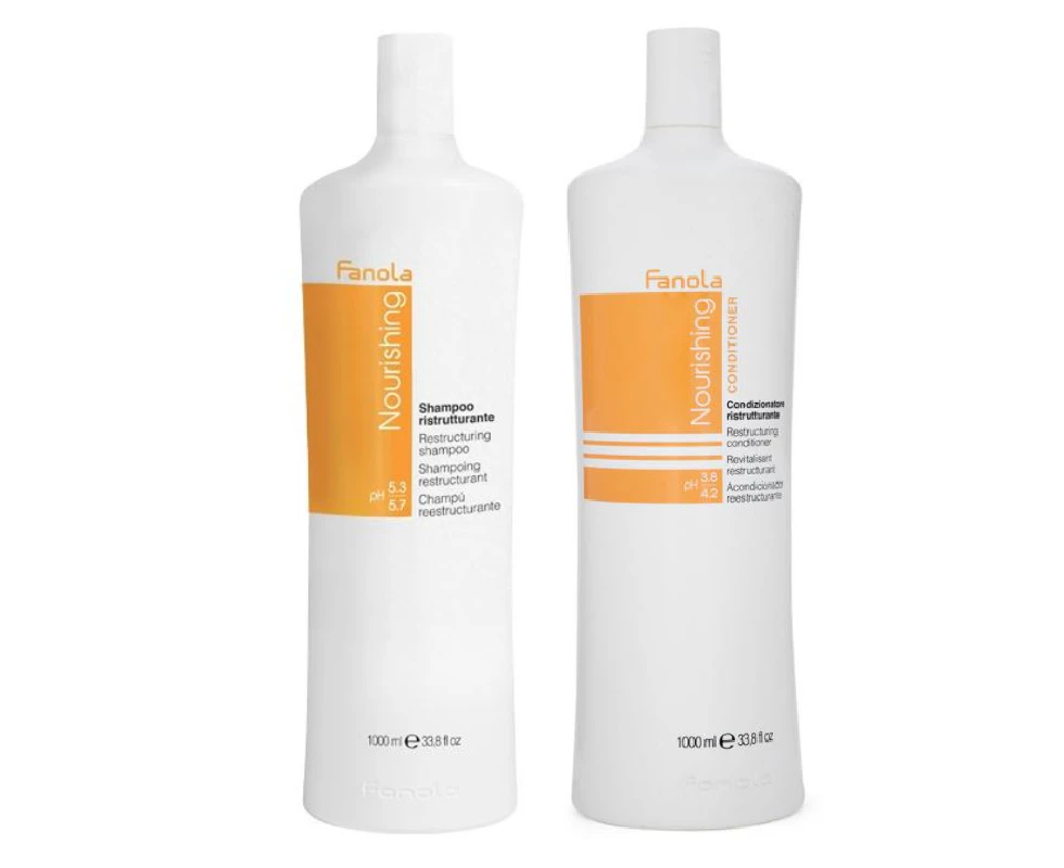 Fanola Nourishing Restructuring Shampoo & Conditioner 1000mL Duo