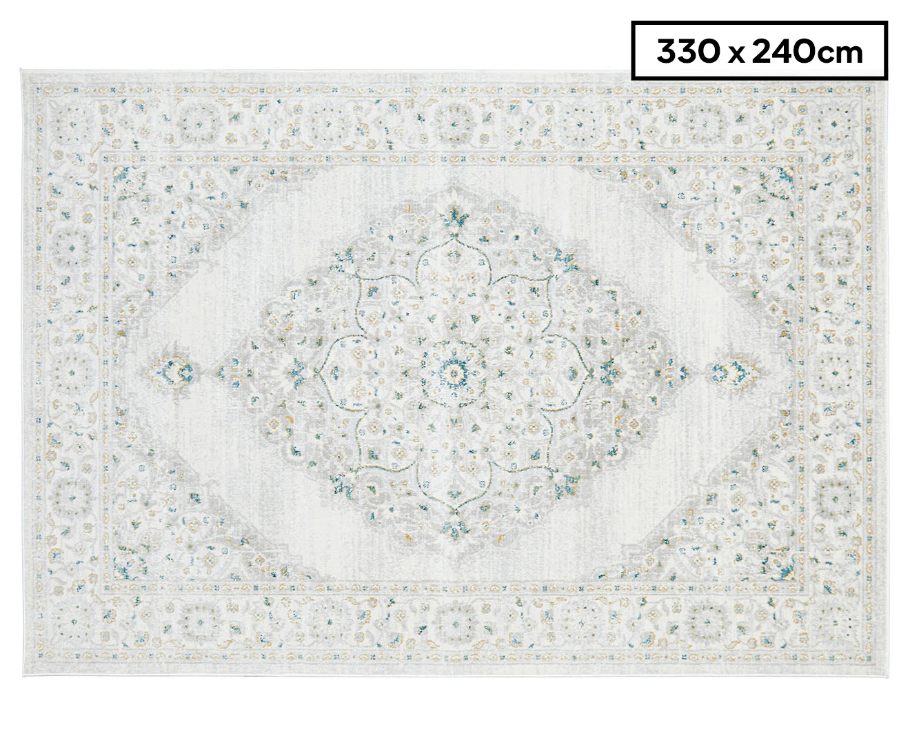 Rug Culture 330x240cm Emotion 77 Silk Look Transitional Rug - Green