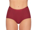 Bendon Women's Body Cotton Trouser Brief 2-Pack - Rhubarb/Linen