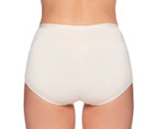 Bendon Women's Body Cotton Trouser Brief 2-Pack - Rhubarb/Linen