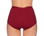 Bendon Women's Body Cotton Trouser Brief 2-Pack - Rhubarb/Linen