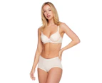 Bendon Women's Body Cotton Trouser Brief 2-Pack - Rhubarb/Linen