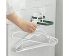 Sunshine Wall Mounted Hanger Rack Foldable PS Strong Load-bearing Double Layer Hanger Holder for Home -Green