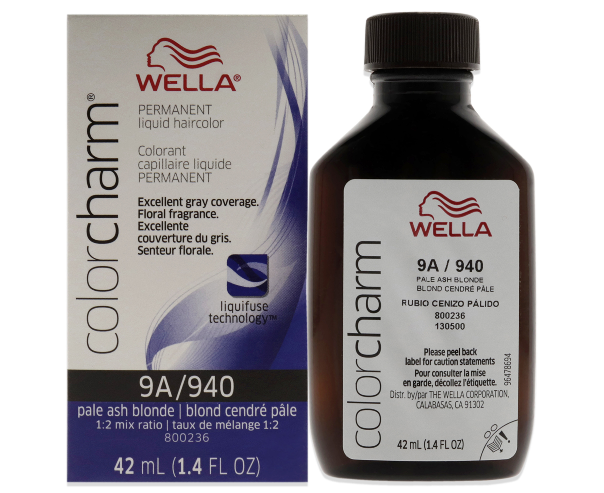 Wella Color Charm Permanent Liquid Haircolor - 940 9A Pale Ash Blonde ...