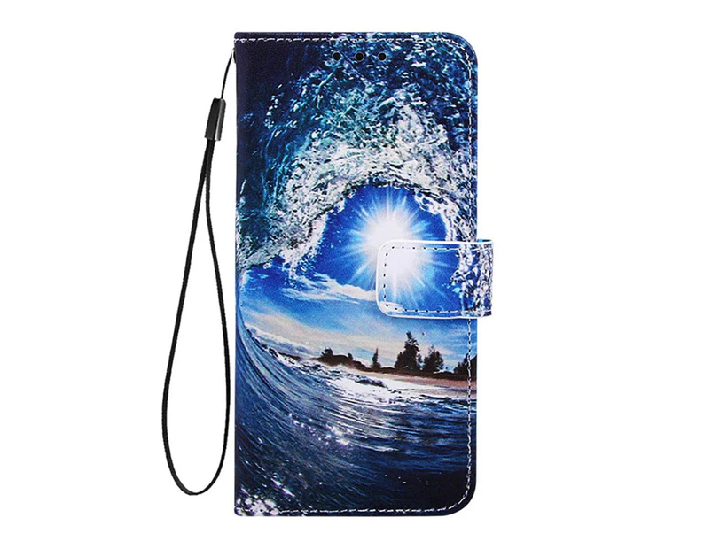 On For Samsung Galaxy A91 Case for Coque Samsung A91 Funda PU Leather Phone Case