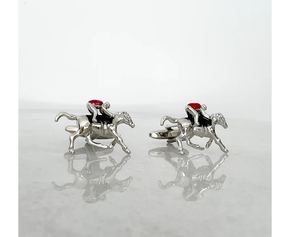 Race Day Cufflinks | Luxury Cufflinks and Tie Clip