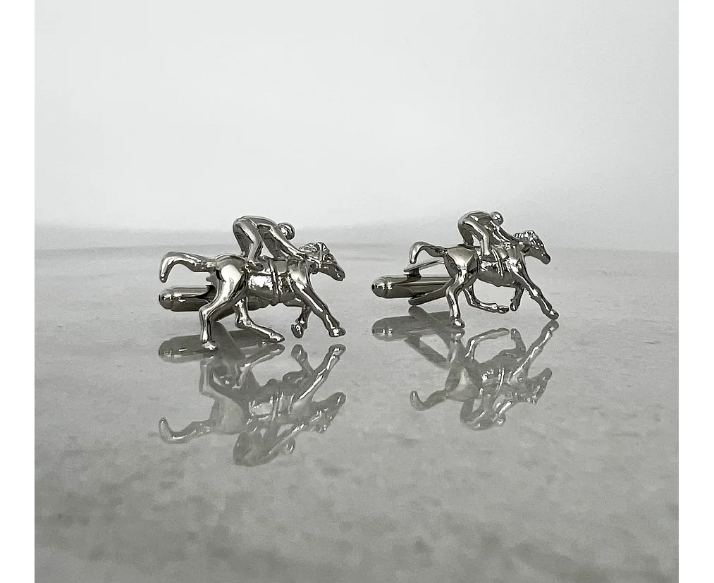 Race Day Cufflinks | Luxury Cufflinks and Tie Clip