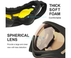 Glasses,Ski Goggles - Black Frame Yellow Film + Tea Film Ski Goggles, Pack Of 2, Snowboard Goggles Helmet Compatible With Uv 400