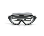 Swim Goggles 1 Pack Anti-Fog Anti-UV Wide View Swimming Goggles for Kids 3-15-black