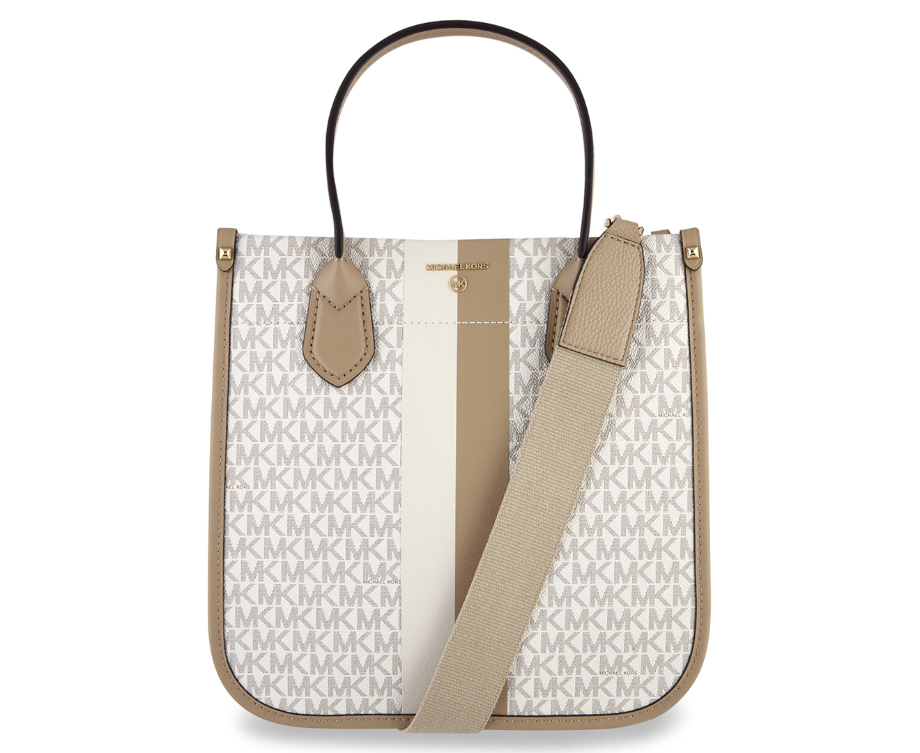 Michael Kors Medium Heidi Canvas Tote Bag - Vanilla/Multi 