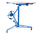 Oppsbuy Plasterboard Lifter 340cm 68Kg Drywall Sheet Panel Lift Gyprock Board Hoist Blue