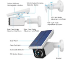 Outdoor Waterproof IP66 Solar Power Solar Security Camera with Motion Sensor LED Solar Light for Garden Garage
