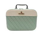 Cosmetic Bag High Capacity Portable Dust-proof PVC Fashion Women Toiletries Organizer for Daily-Mint Green-M