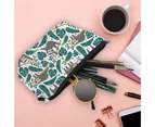 Hanging Hole Smooth Zipper Shockproof Cosmetic Bag Portable Sloth Print Large Capacity Beauty Handbag for Dressing-A