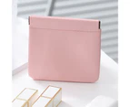 Lipsticks Holder Self-closing Small Lightweight Waterproof Wire Jewelry Organizer Earphone Storage Bag for-Pink