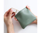 Lipsticks Holder Self-closing Small Lightweight Waterproof Wire Jewelry Organizer Earphone Storage Bag for-Green